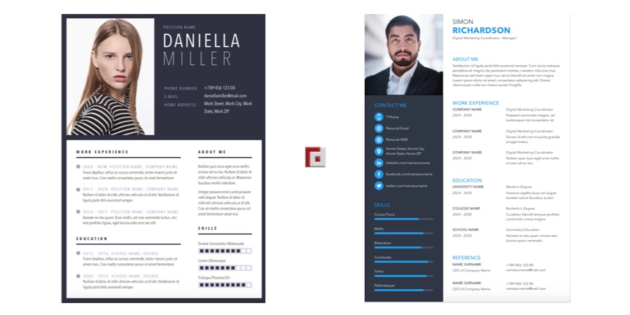 Glue your photo to the CV or cover letter